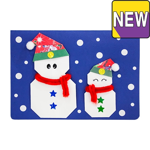 [감성쫑이] [DIY] 크리스마스 행복 눈사람 입체 카드 (4개이상 구매가능)